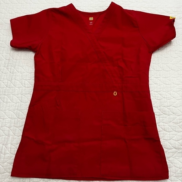 CROCS Tops - CROCS red scrub top